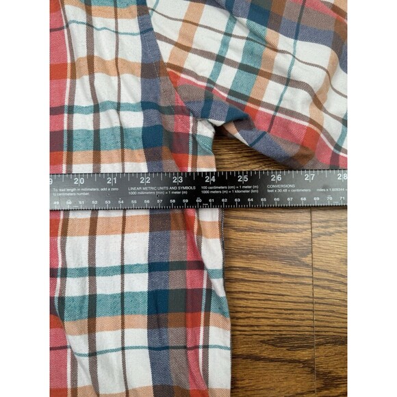 Collectif Plaid Button Up Men's XL Colorful 100% Cotton Single Needle Tailoring - Picture 8 of 10